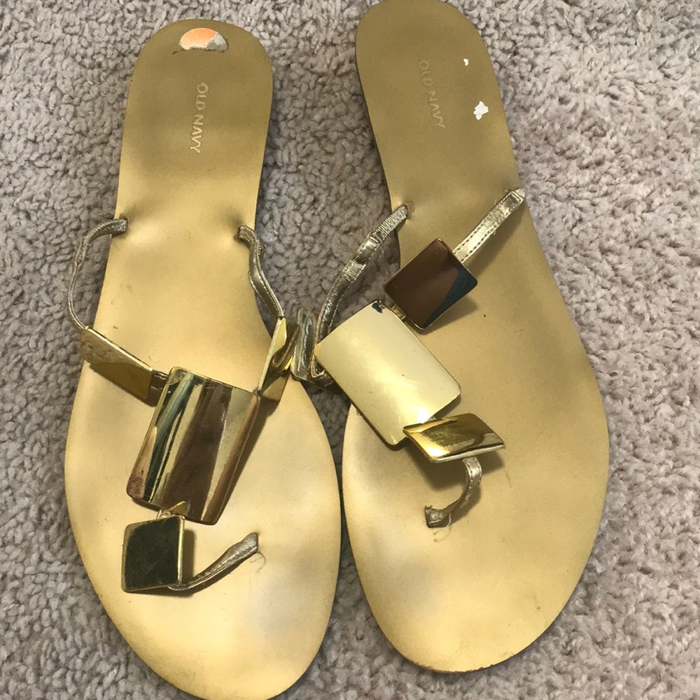 Gold sandals